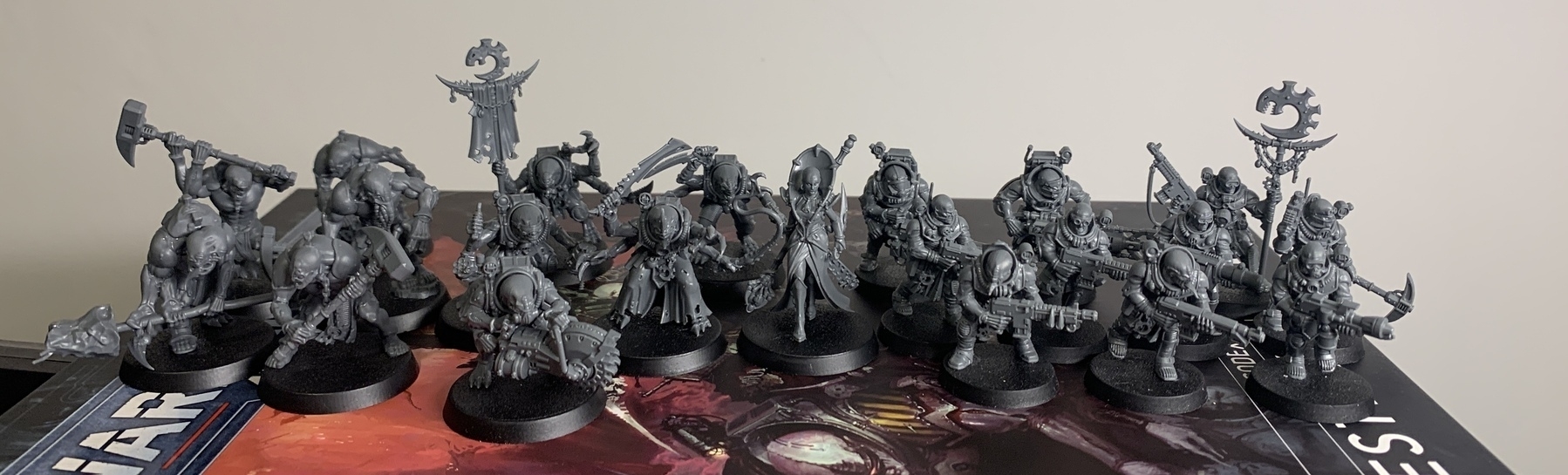 Several Genestealer Cults minitures  loosely arranged